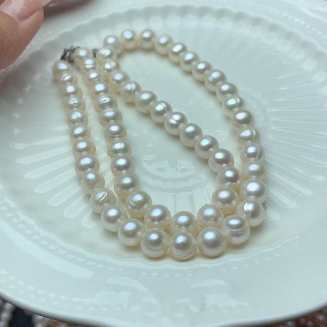 淡水珍珠7-8未镶嵌x11项链