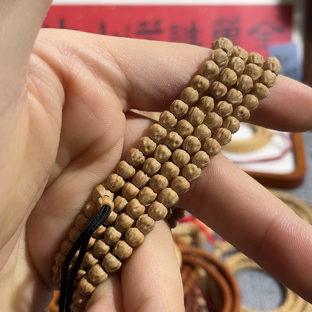 柏香籽/百香籽吊坠粉皮小金豆5mm
