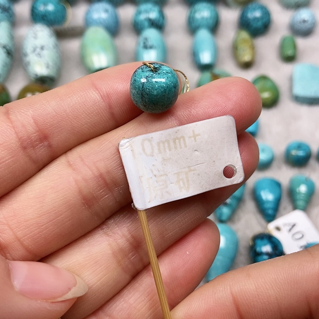 未镶嵌绿松石珠宝半成品