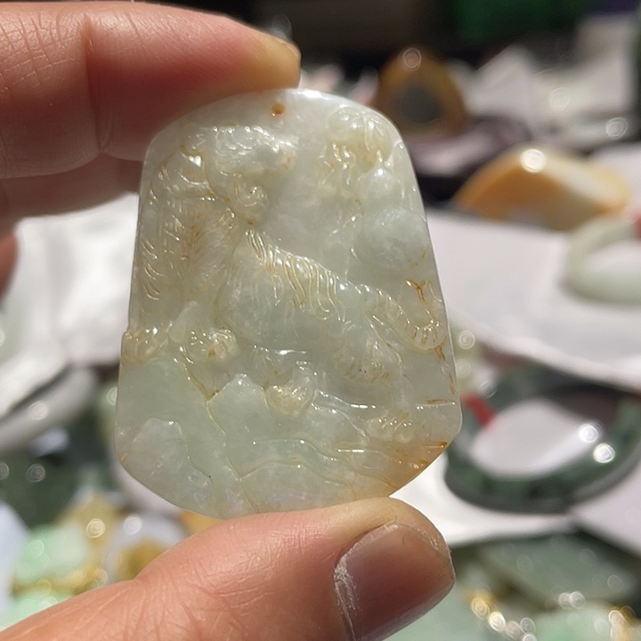 翡翠未镶嵌吊坠(不含链)