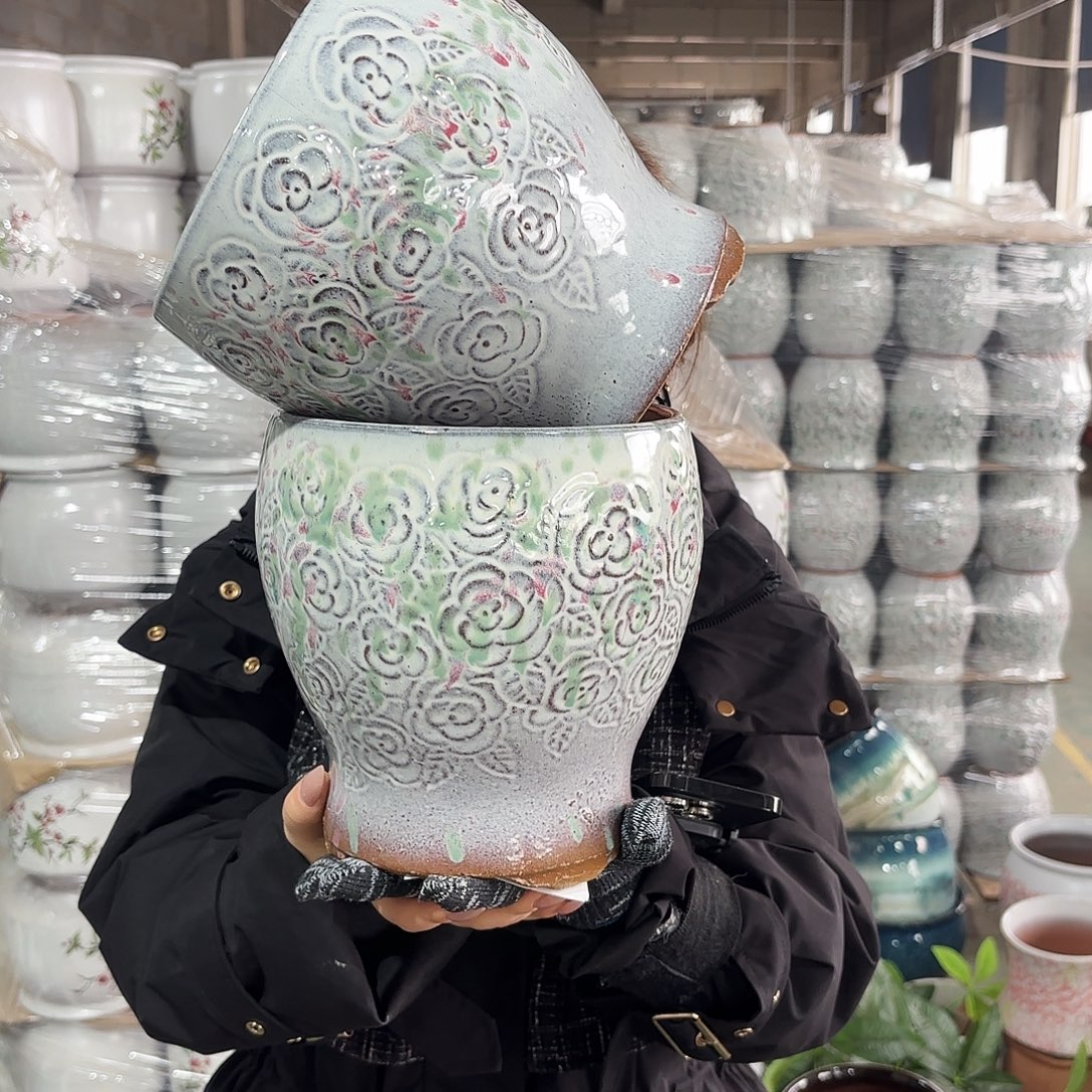 正品红陶高20-18两个