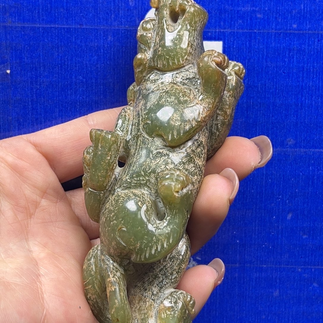 老***！和田玉未镶嵌挂件