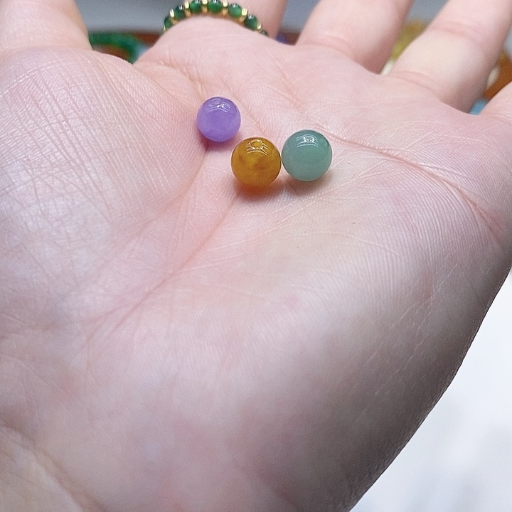 翡翠散珠冰多宝珠子