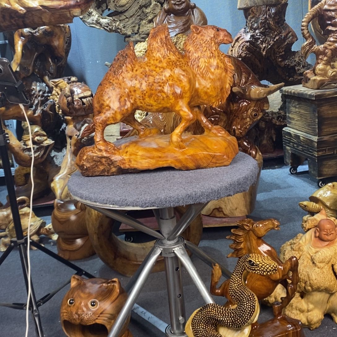 木***歌木木雕摆件香衫木骆驼