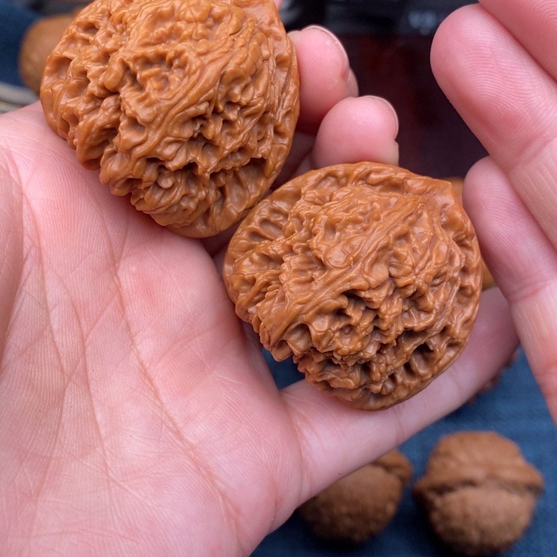 文玩核桃把件41老树三角南疆