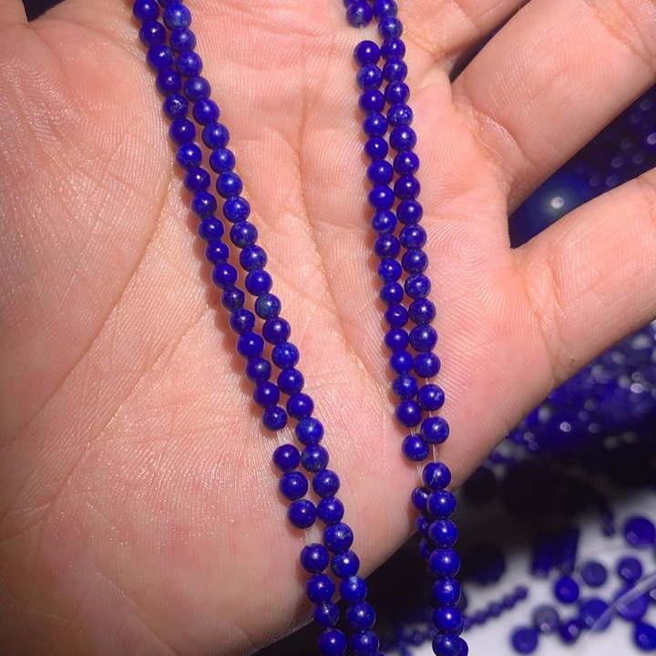 心***儿青金石未镶嵌3.5mm长链39cm