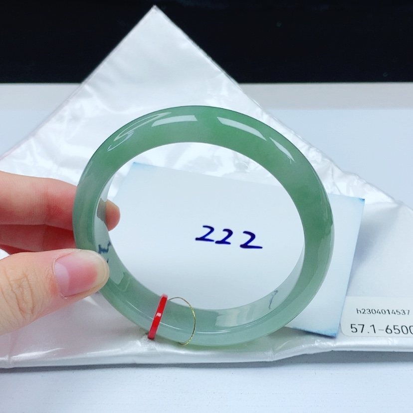 【闪购商品】翡翠未镶嵌手镯天然缅甸a货手镯57