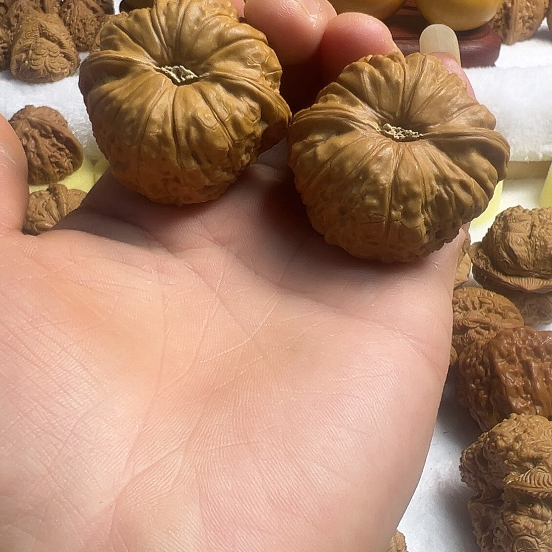 海***语核桃精品南瓜墩题材