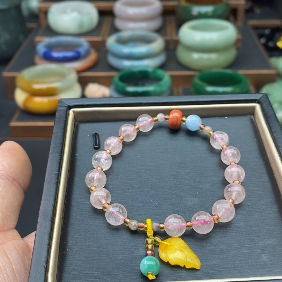 水晶手链0.8未镶嵌手链