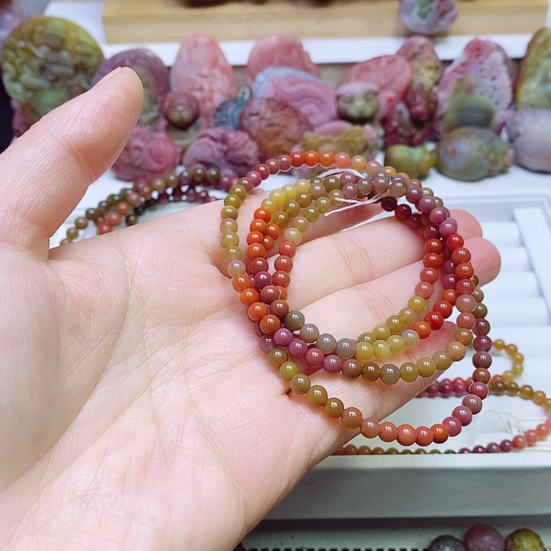 玛瑙/玉髓盐源玛瑙佛珠未镶嵌