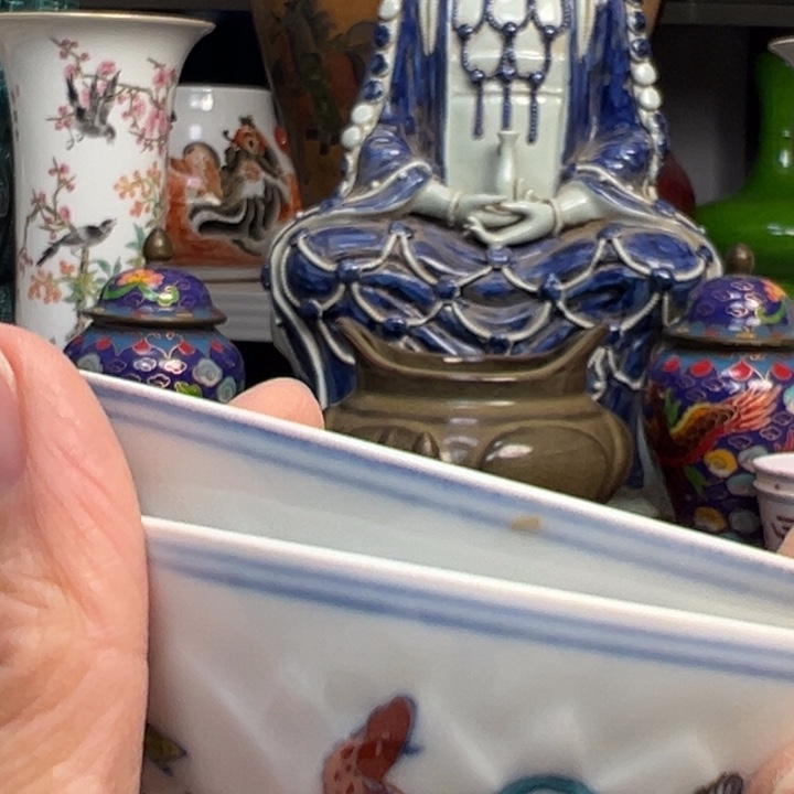 陶其他精美瓷器斗彩鸡缸杯