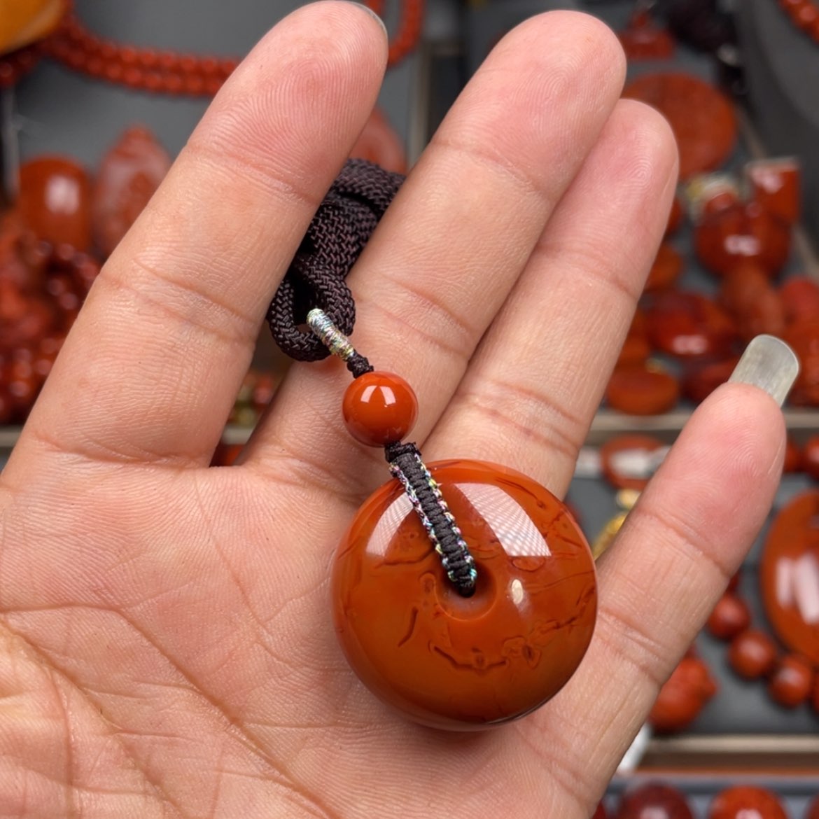 【闪购商品】南红玛瑙珠宝奇石未镶嵌吊坠