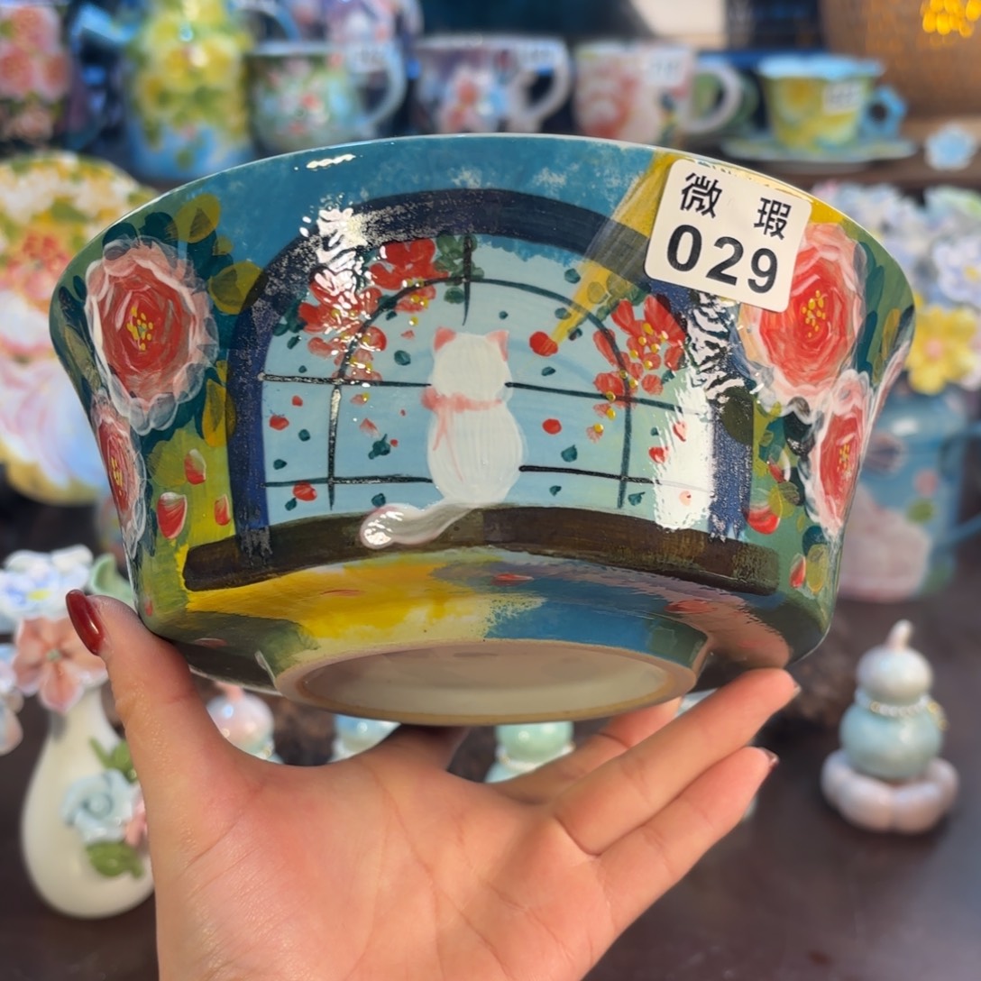 景德镇手绘高温釉下彩陶瓷茶具