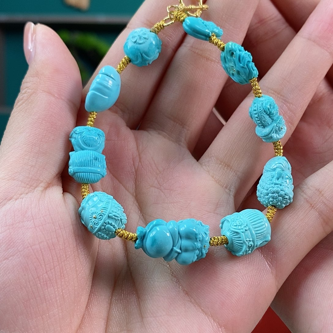 绿松石珠宝奇石未镶嵌