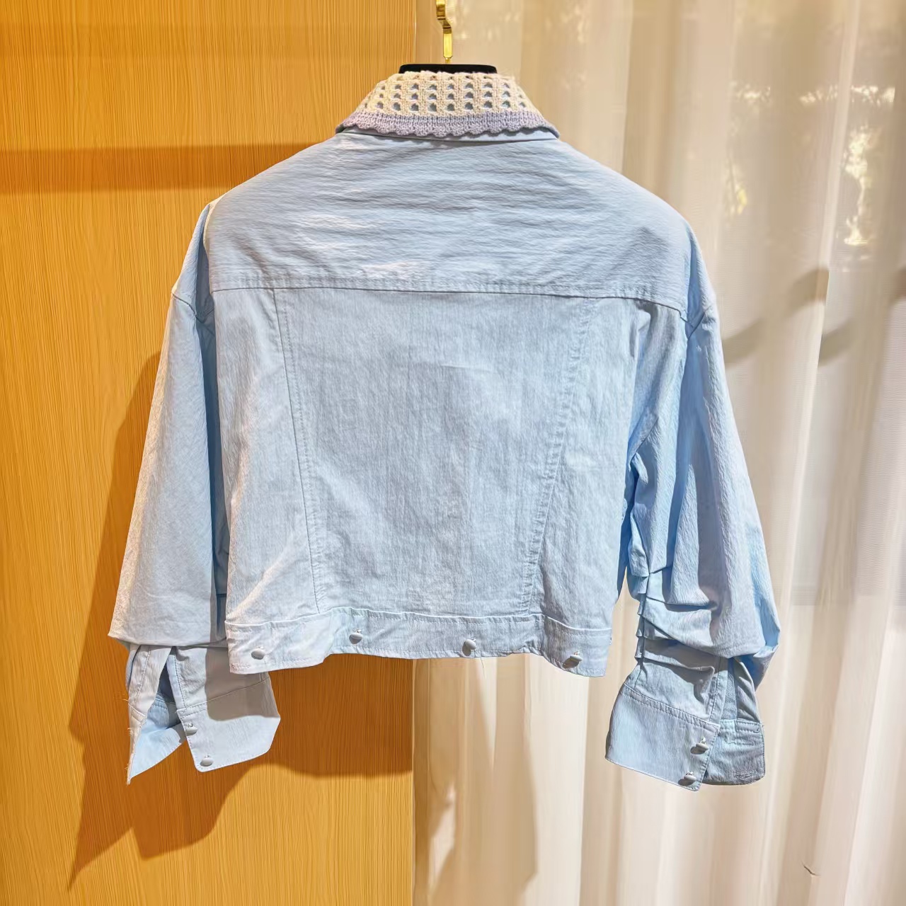 《猪猪出品》2025春夏上新高定蓝色小雏菊衬衫866