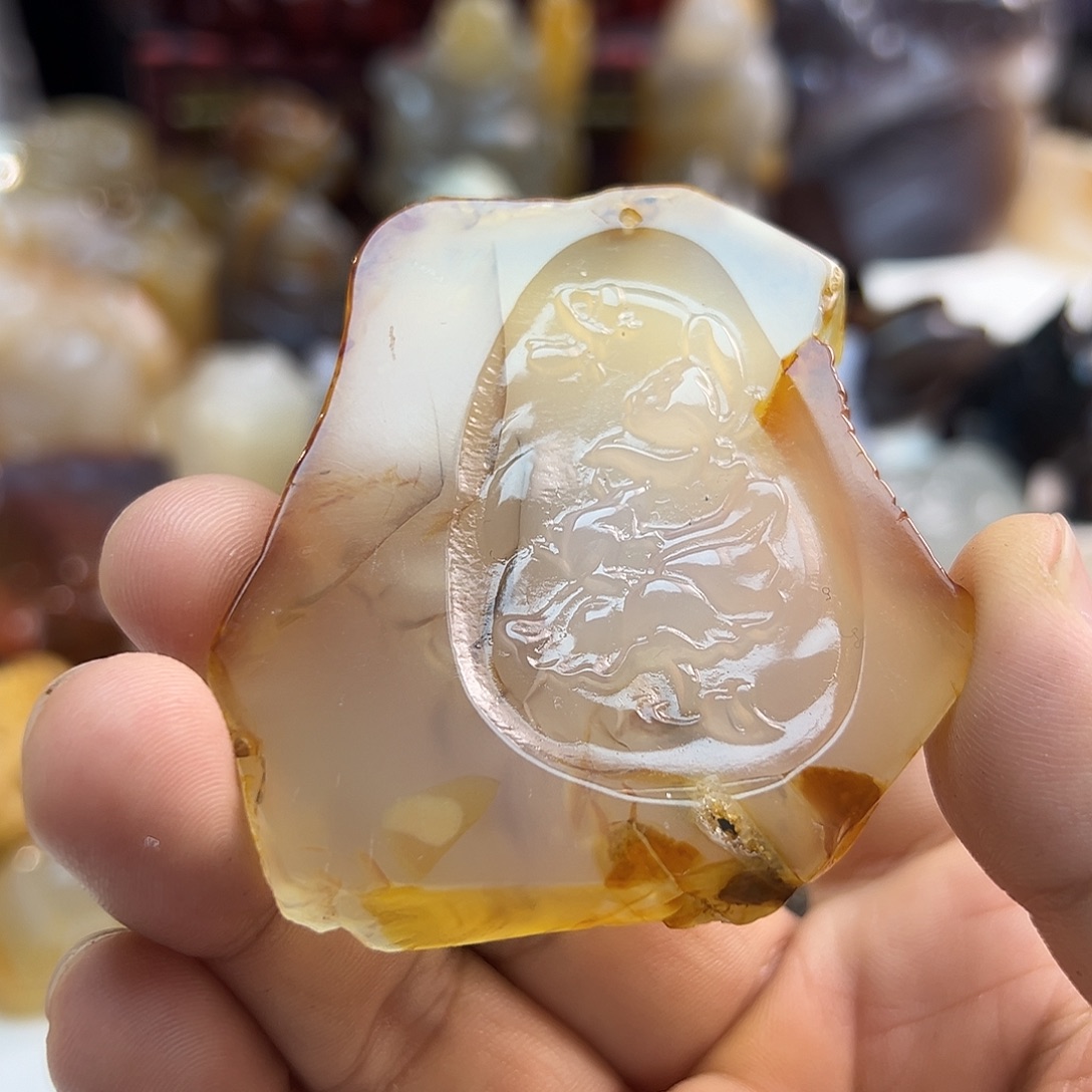 玛瑙/玉髓合金颈饰