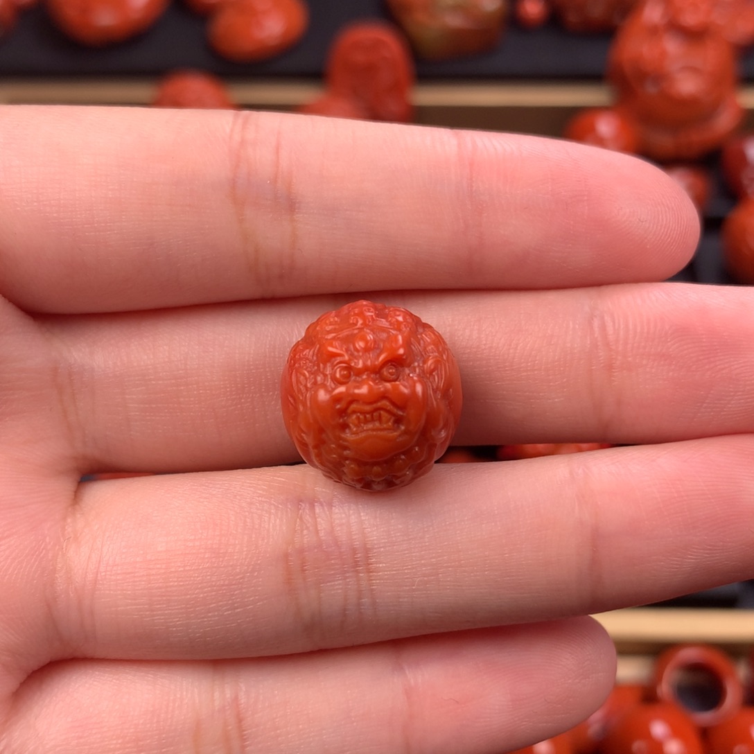 未镶嵌大黑天珠16.4mm南红玛瑙