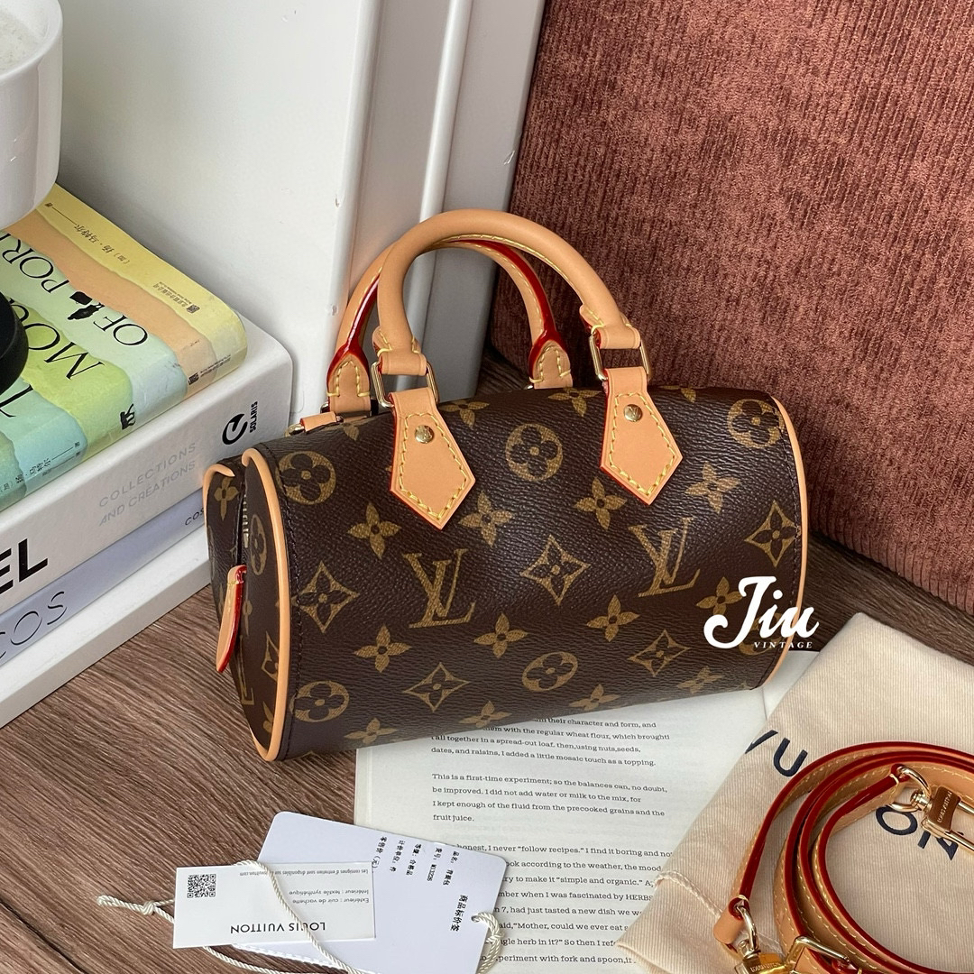 99新 LouisVuitton/路易威登 爱心speedy nano芯片单肩包JM2-7404