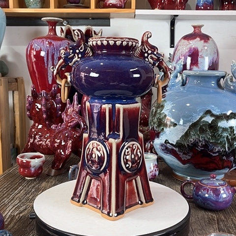 瓷片神垕镇钧瓷艺术高35公分