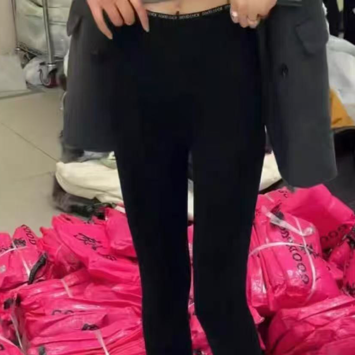 秋冬加绒加厚万向弹显瘦打底裤女休闲裤高腰时尚百搭修身
