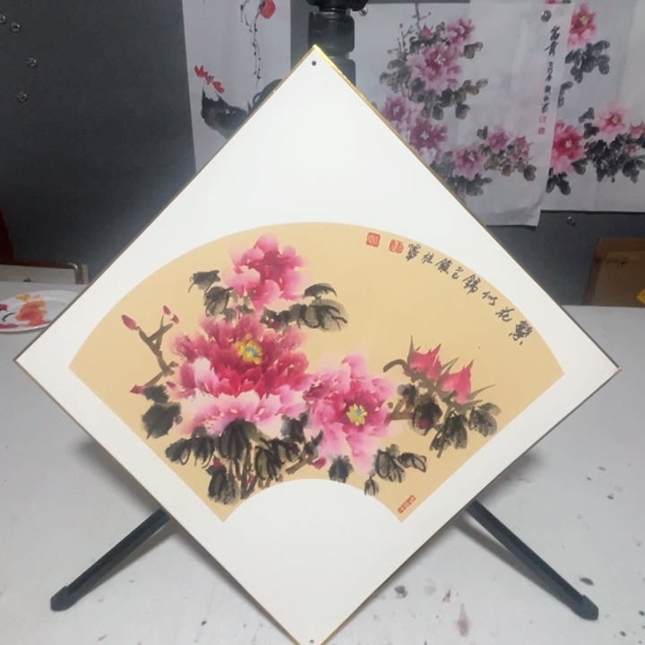 国画韩锁柱老师作品繁花似锦