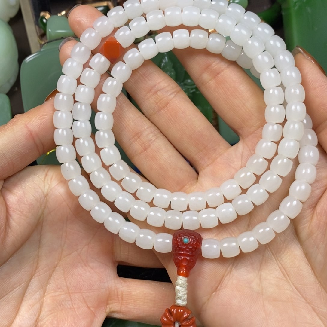 和田玉手串未镶嵌