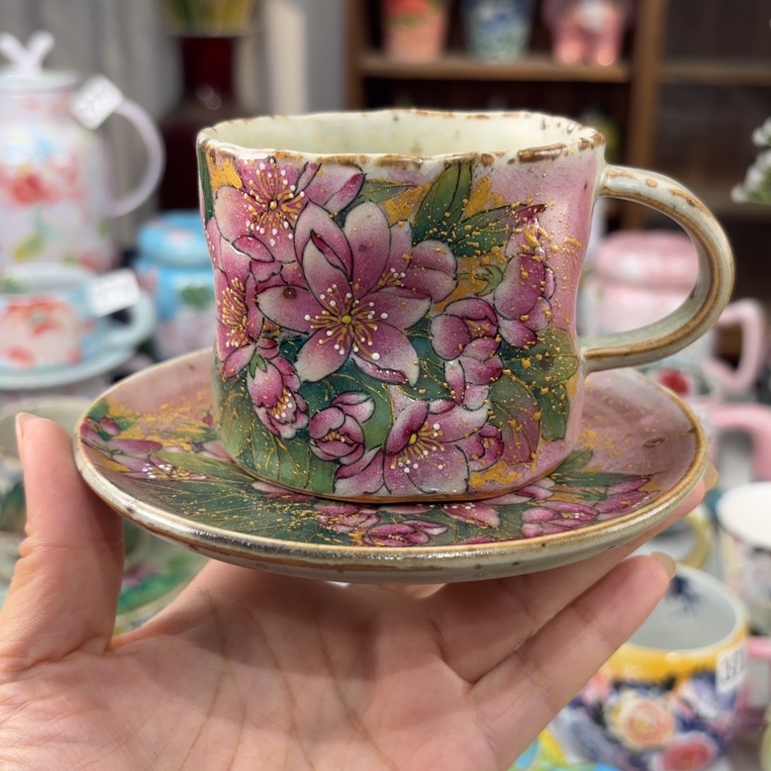 景德镇手绘高温釉下彩陶瓷茶具