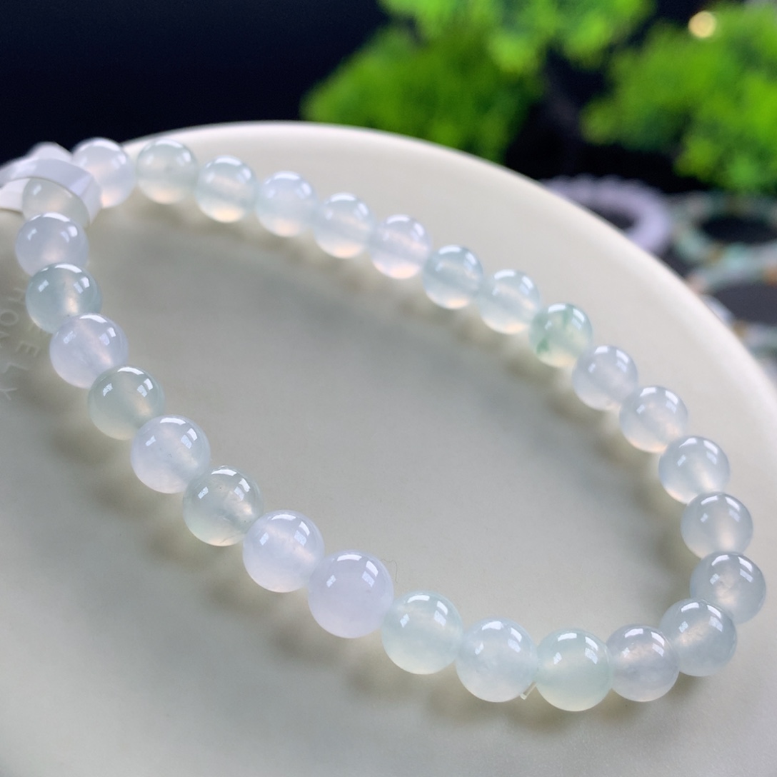 翡翠未镶嵌手链36号卡6.5