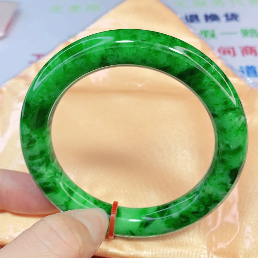 未镶嵌手镯翡翠55圆镯高货强推
