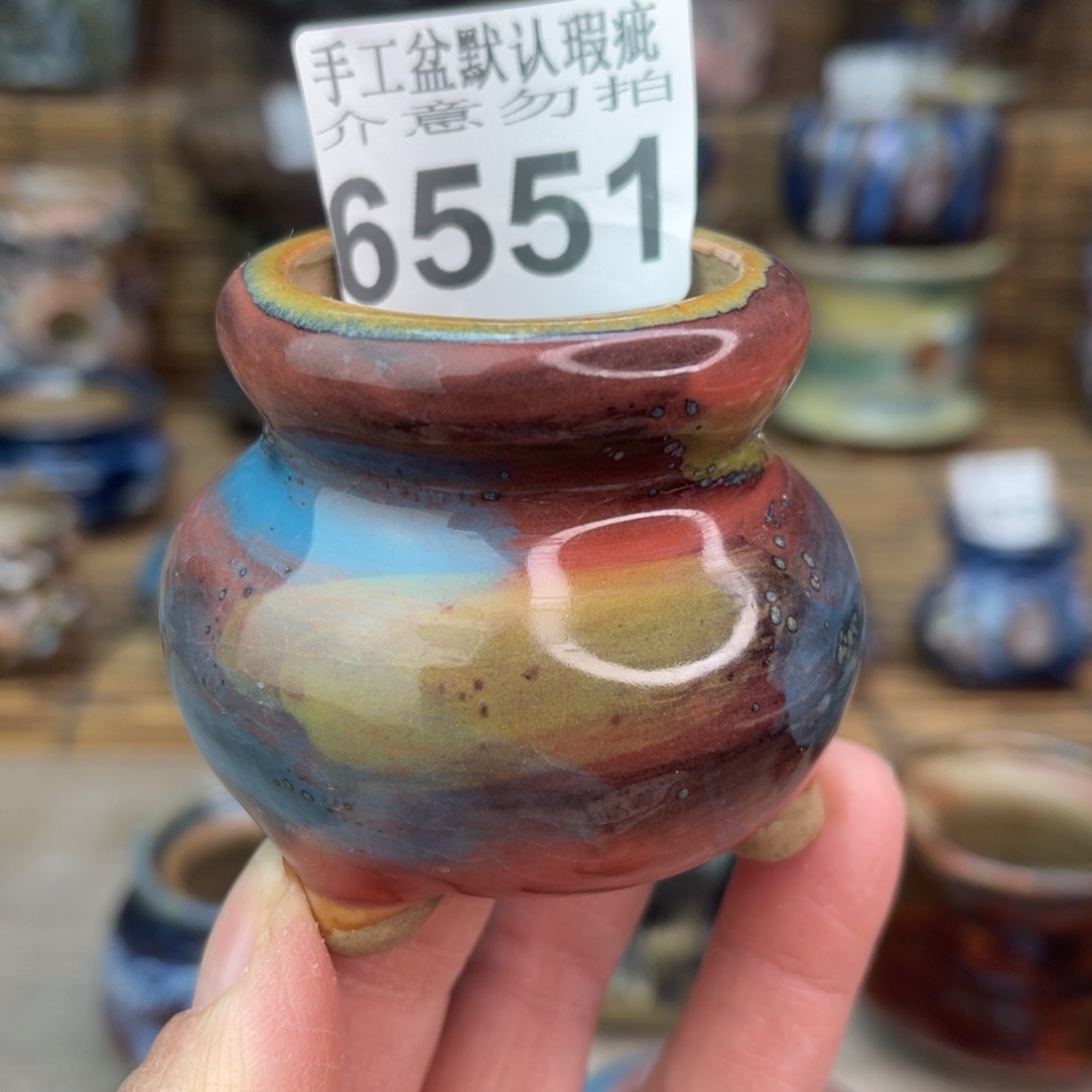 手工花盆默认瑕疵完美者勿拍