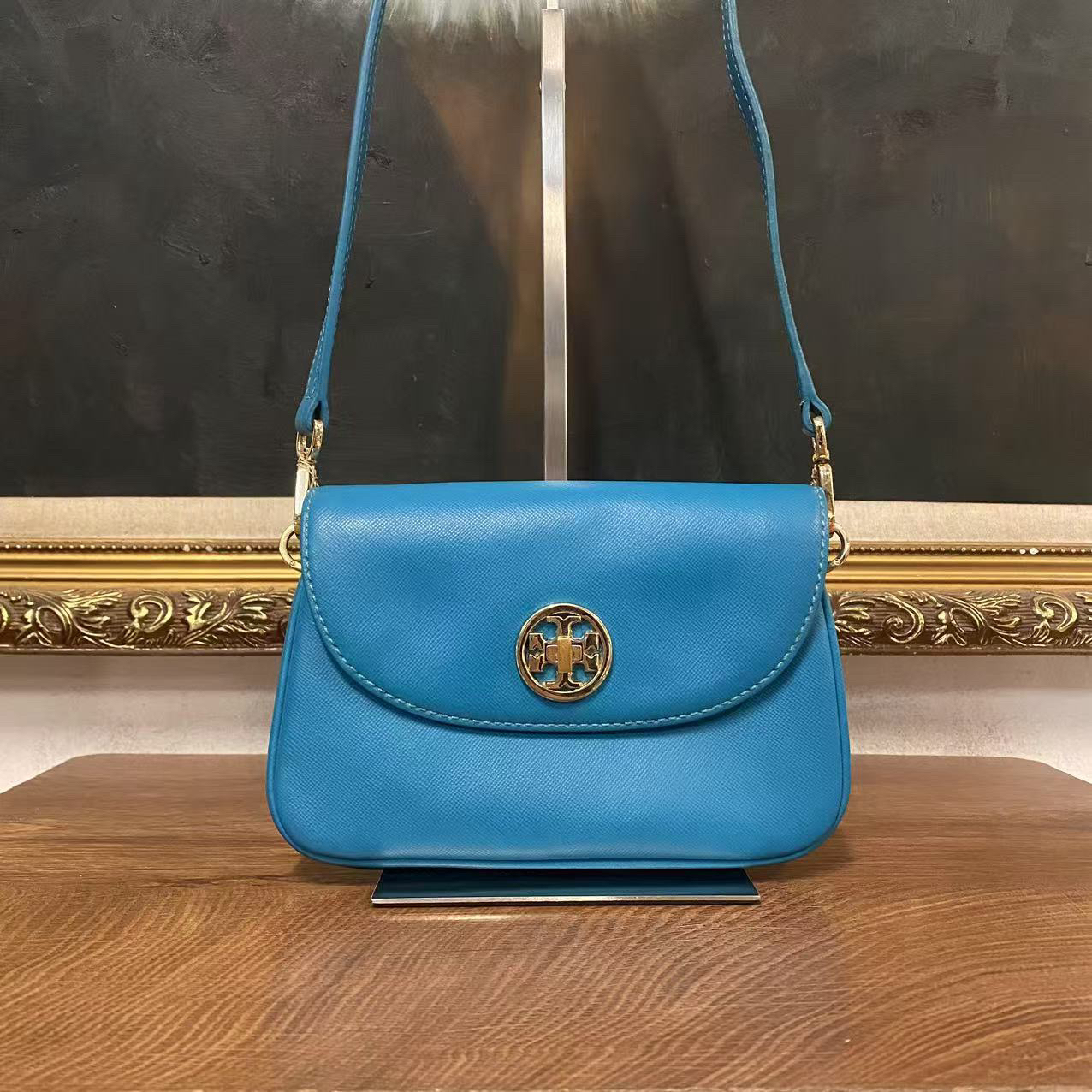 95新 TORY BURCH/汤丽柏琦 TB斜跨包/000910