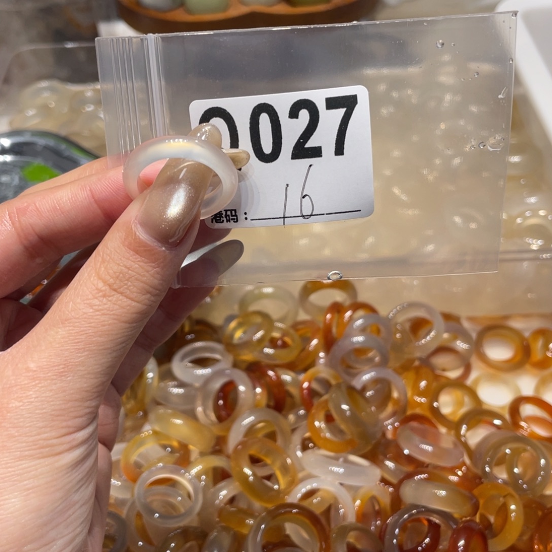 玛瑙/玉髓未镶嵌戒指027