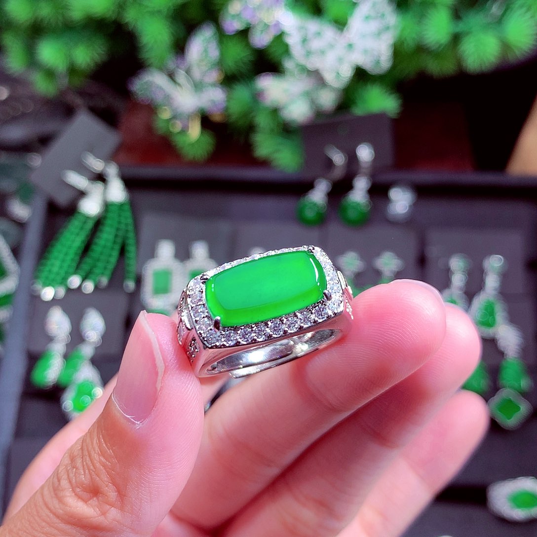 颈饰未镶嵌翡翠谭**画天然