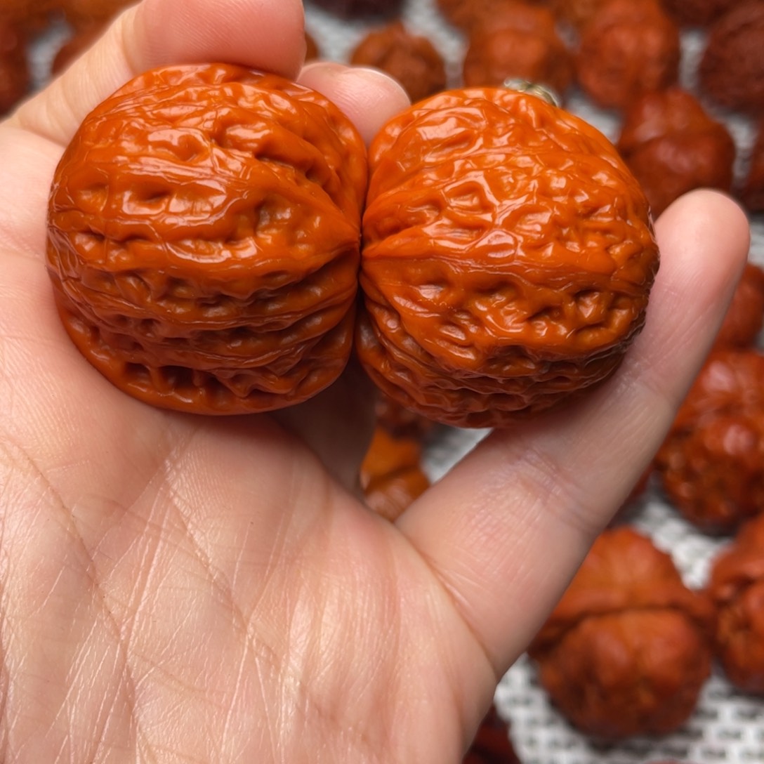 桃核吊坠文玩核桃 手把件 铁锤妹妹 36