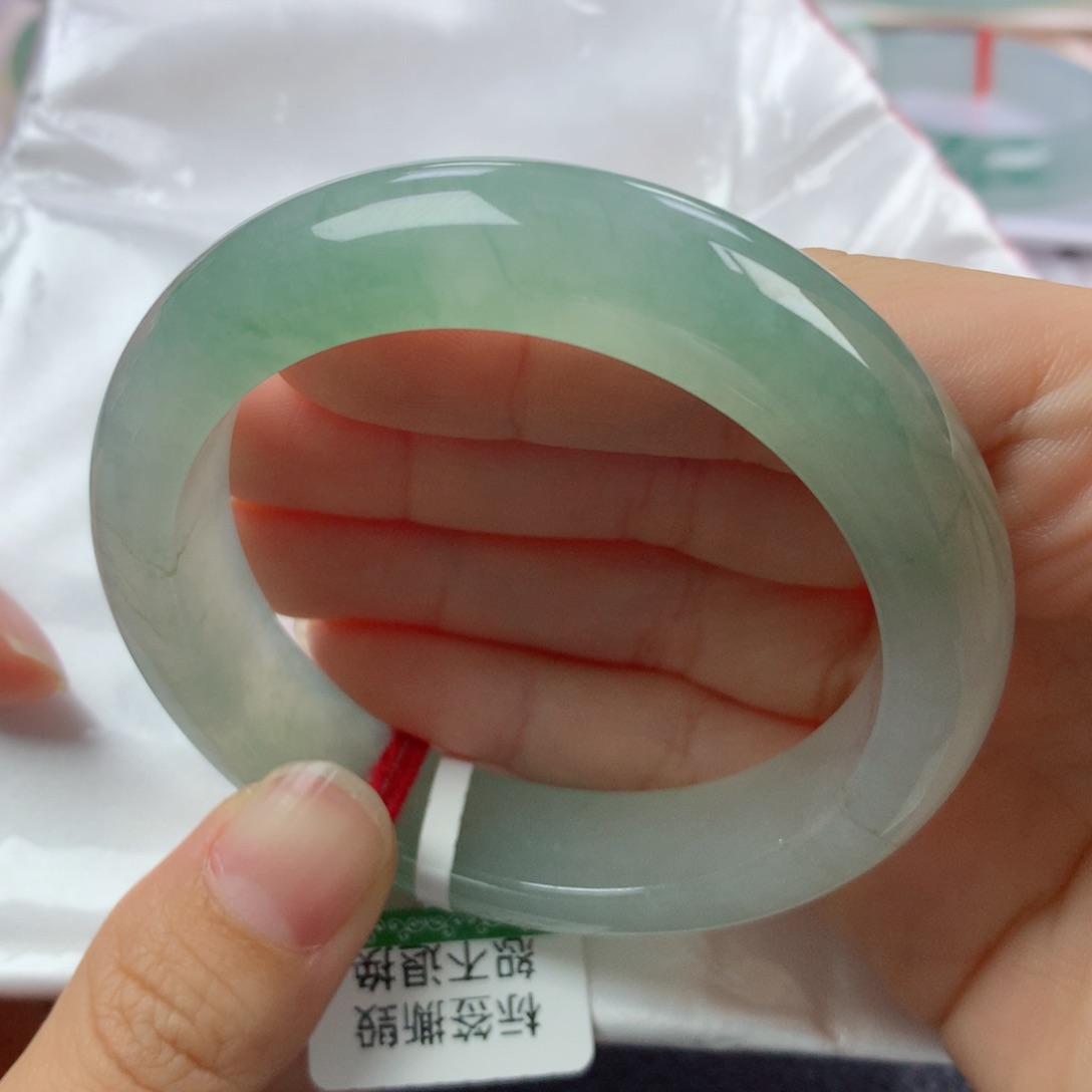 未镶嵌手镯翡翠缅甸天然翡翠A货54正