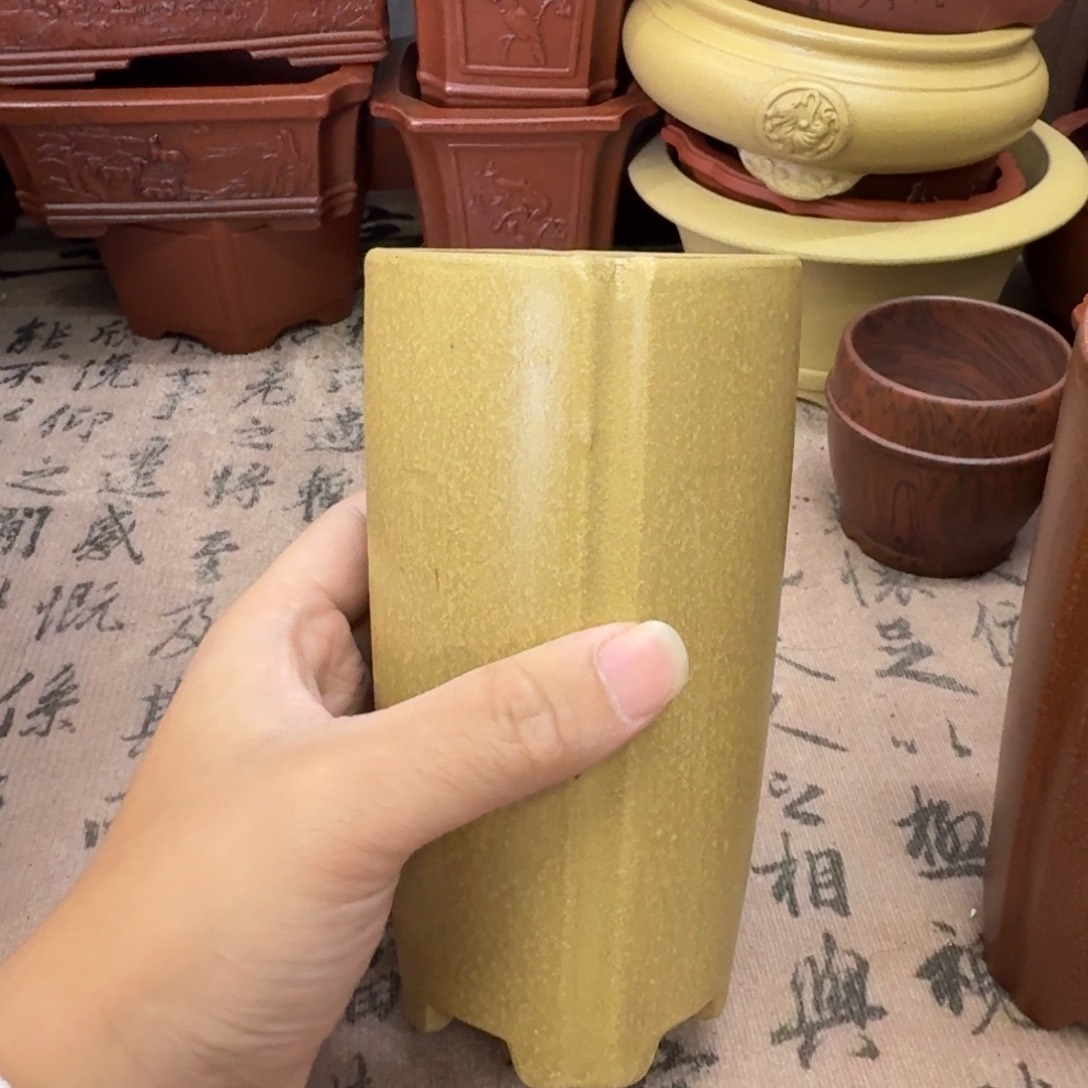 紫砂花盆宜兴紫砂正品7x15