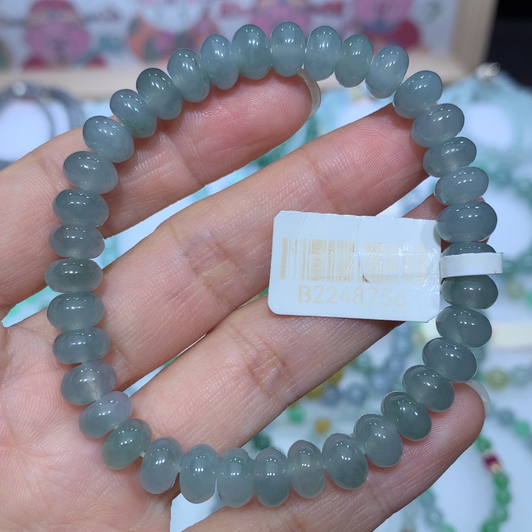 翡翠未镶嵌手链天然