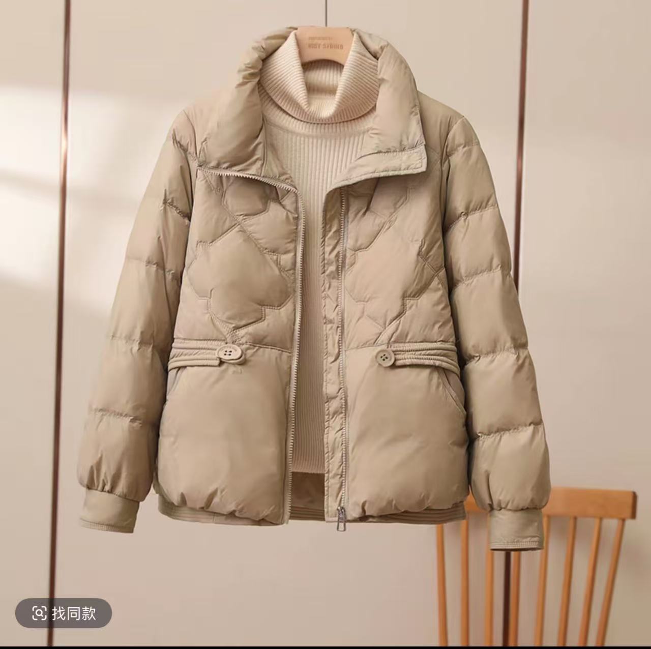 显瘦棉服新中式保暖面包服外套女女装保暖棉衣韩版2309