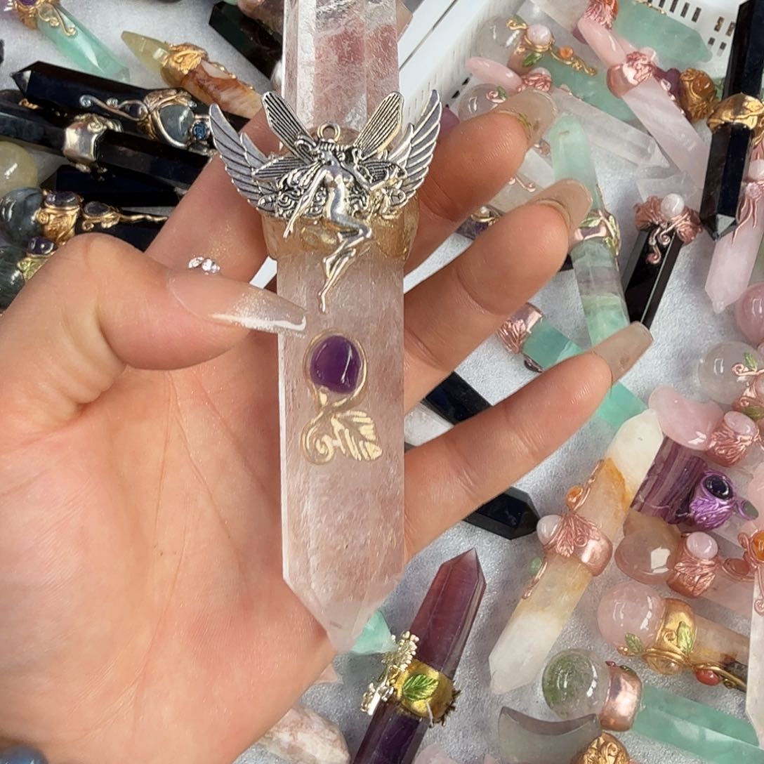 烟晶手链未镶嵌小****）白