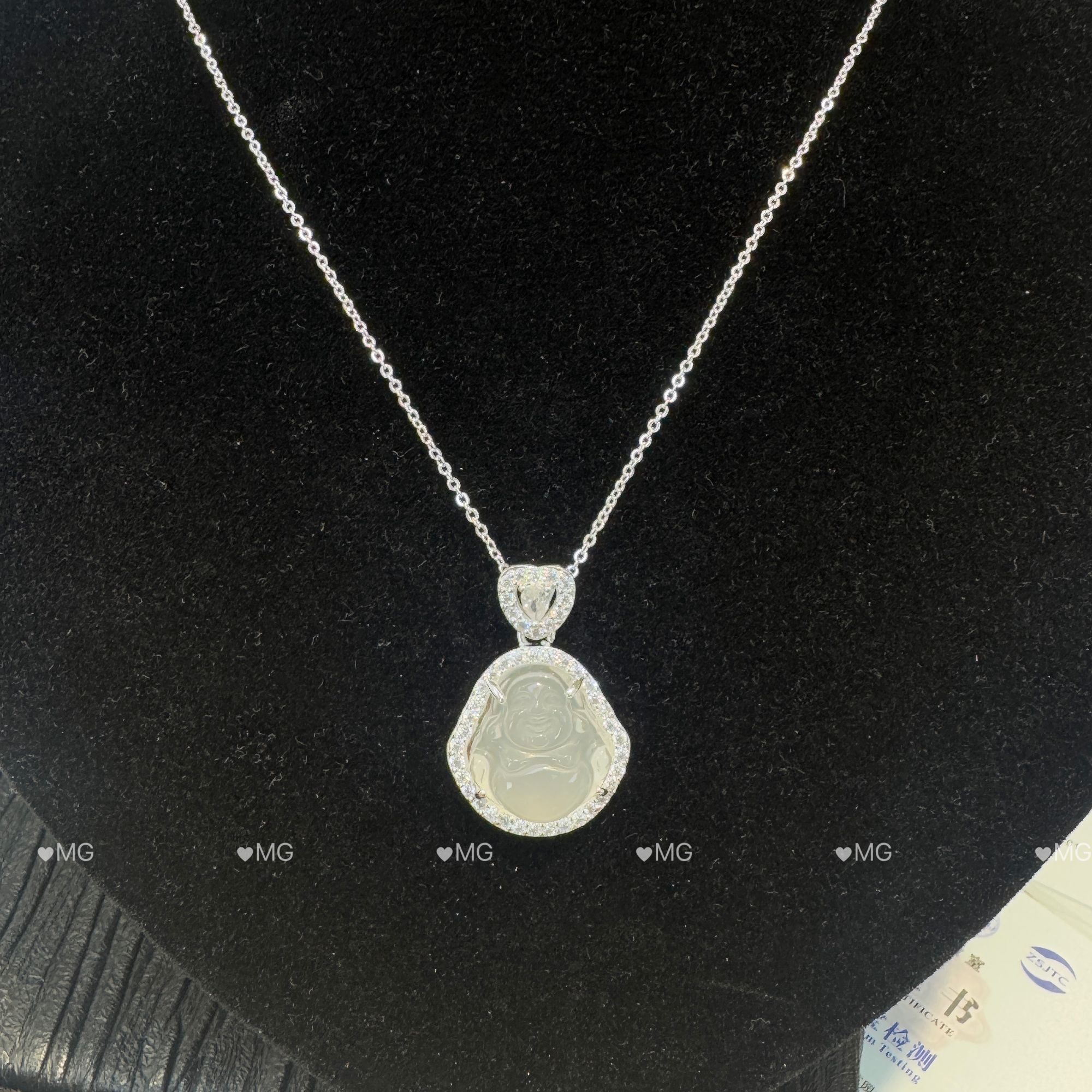 通体 999银款  H256古法工艺佛公满天星项链