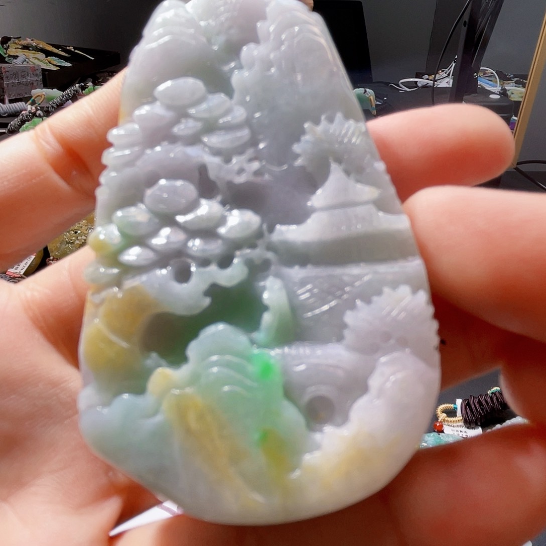 颈饰未镶嵌翡翠一