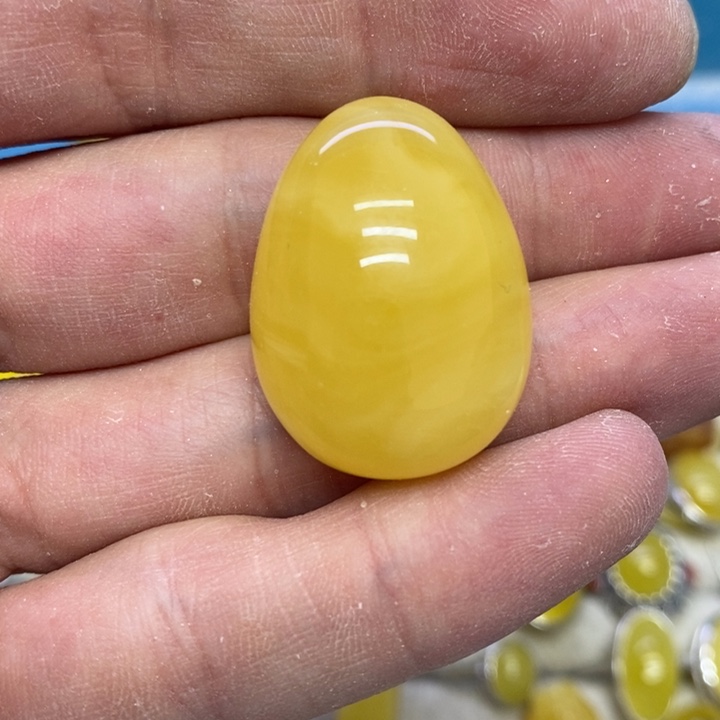 蜜蜡裸石未镶嵌吊坠