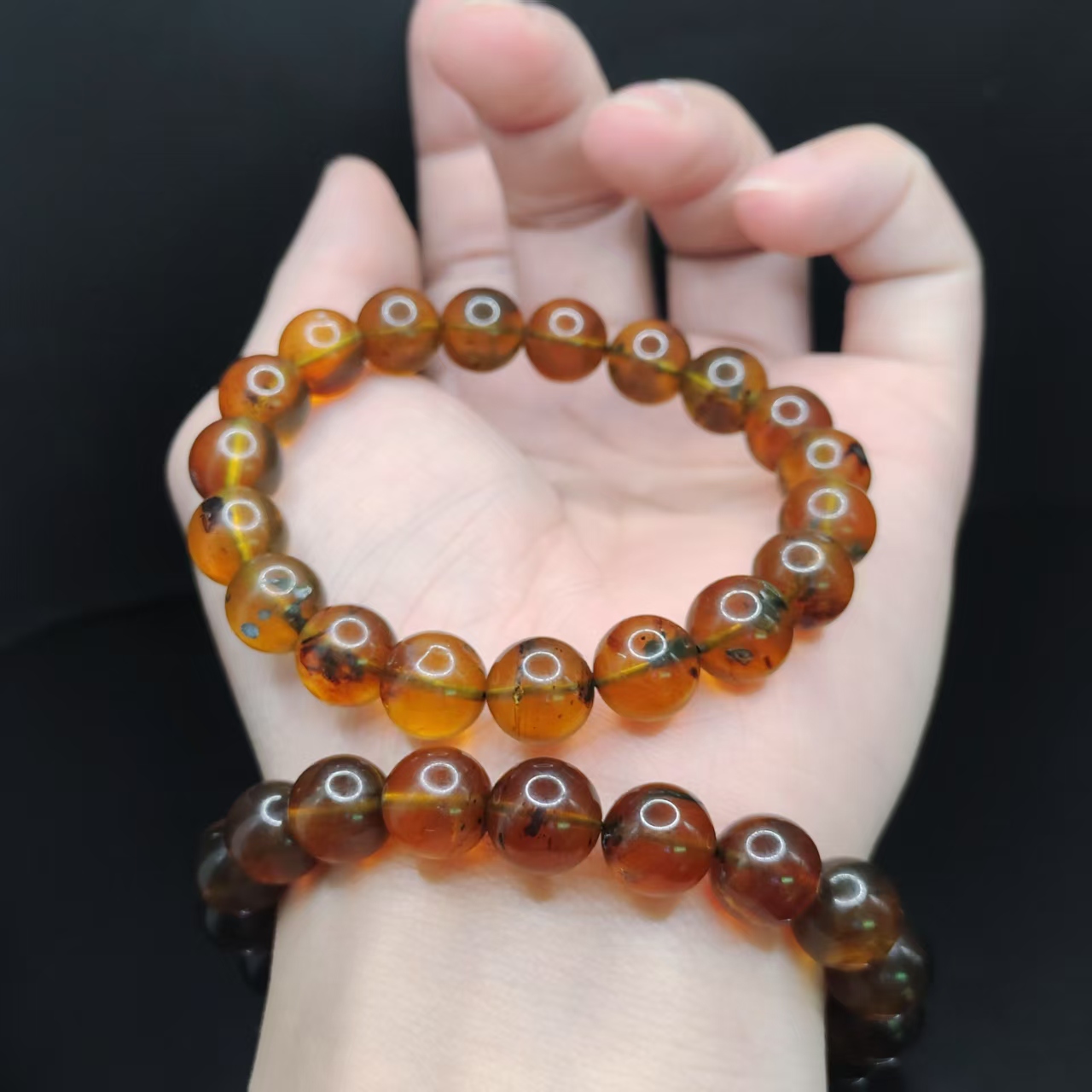 【康康严选】药珀琥珀单圈手串M7【多样性发其一】约10mm+