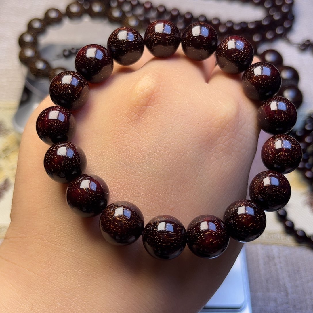 檀香紫檀（小叶紫檀）1.2 17颗满天星