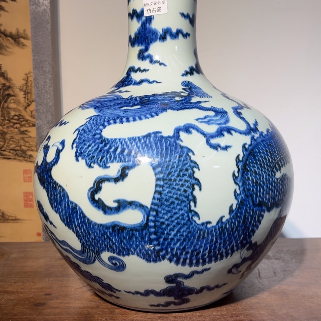 乐***家摆件陶瓷器工艺品摆件青花