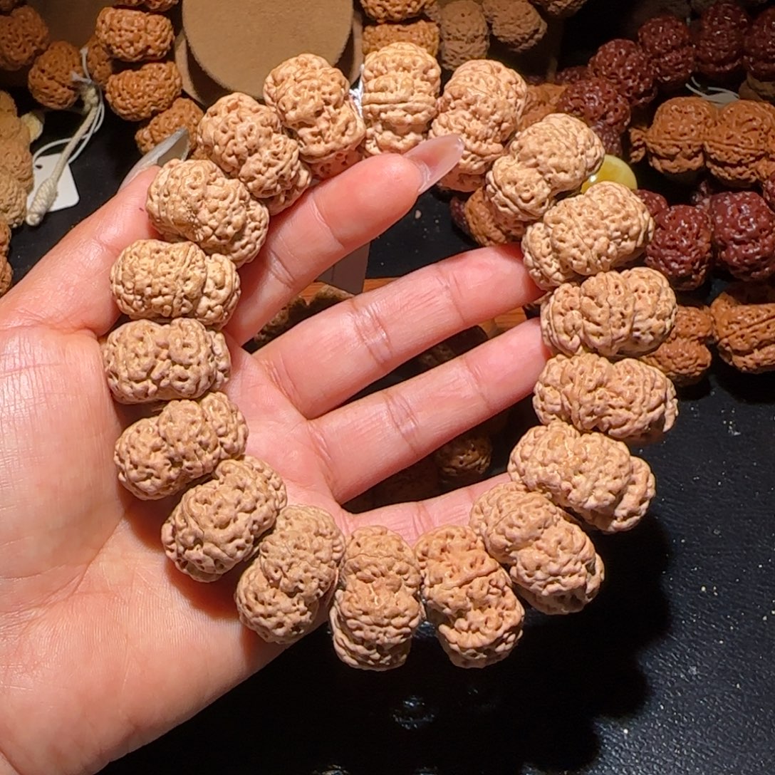 金刚菩提吊坠27➕夹板雪花扇面六瓣