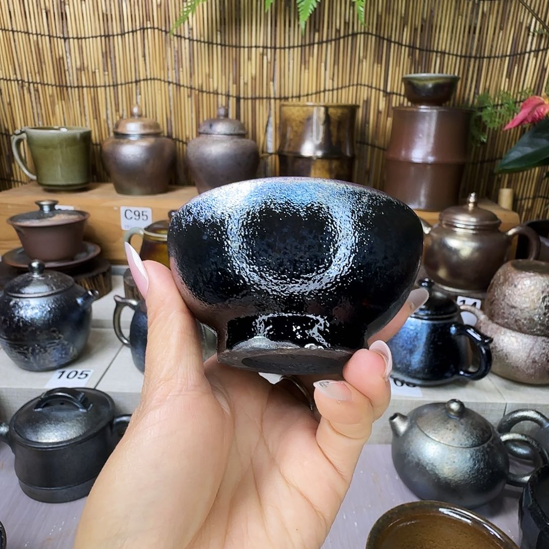 杯赵**?建水紫陶柴烧杯