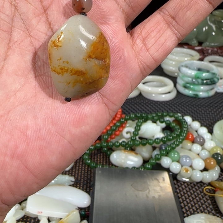 和田玉（碧玉）未镶嵌吊坠(不含链)