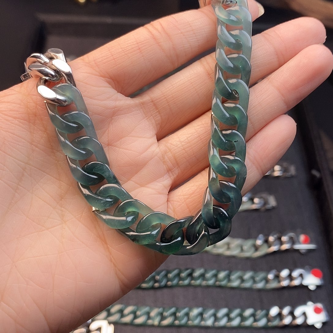 翡翠未镶嵌手链翡翠手链