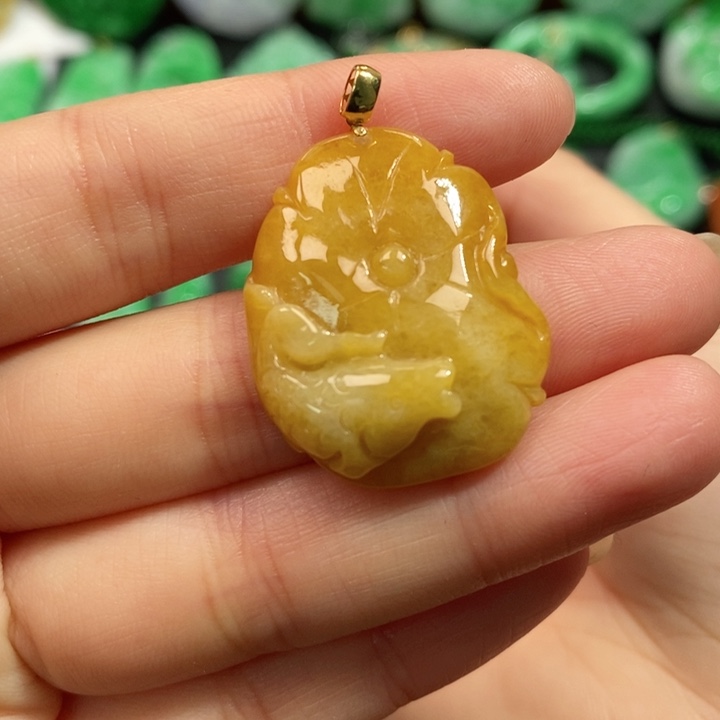 颈饰未镶嵌翡翠吊坠